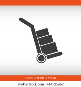 Handcart vector  icon
