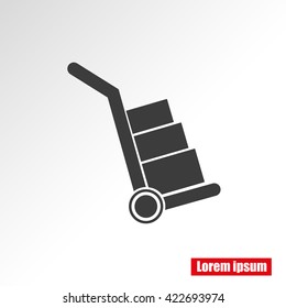 Handcart vector  icon
