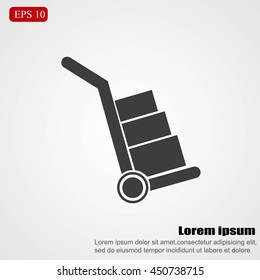 Handcart vector  icon
