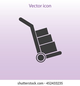 Handcart vector  icon
