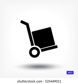 handcart  vector icon