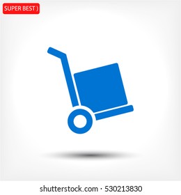 handcart  vector icon