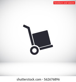 handcart  vector icon