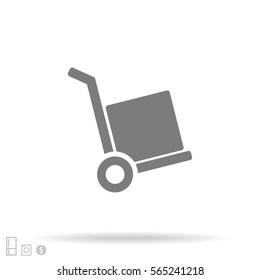 handcart  vector icon