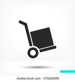 handcart  vector icon
