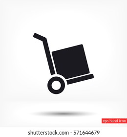 handcart  vector icon