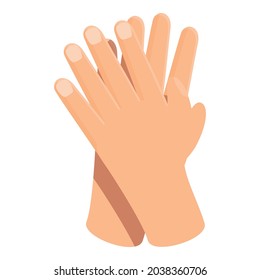 Vector de caricatura de icono de Handclap. Aplausos de mano. Aplausos