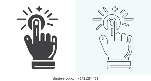 Hand-click icon set. pointer icon vectors. hand cursor icon click. pointer vector. hand cursor icon vector