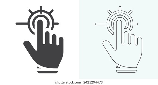 Hand-click icon set. pointer icon vectors. hand cursor icon click. pointer vector. hand cursor icon vector