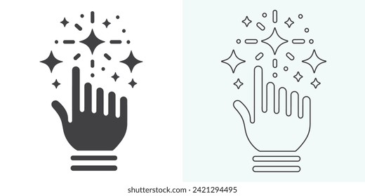Hand-click icon set. pointer icon vectors. hand cursor icon click. pointer vector. hand cursor icon vector