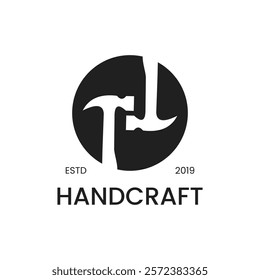 Handcraft Logo Template Vector Illustration Stock Vector.