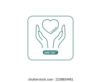 handcraft packaging icon vector illustration 