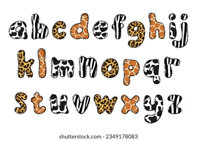 Handcrafted Animals letters color creative art typographic design