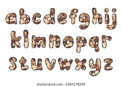 Handcrafted Army Camouflage letters color creative art typographic design