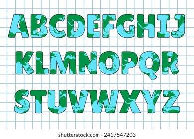 Handcrafted Back To School letters color creative art typographic design