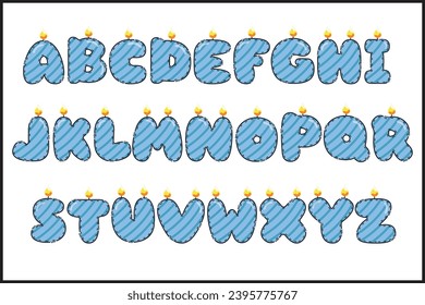 Handcrafted Birthday Boy letters color creative art typographic design