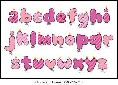 Handcrafted Birthday Girl letters color creative art typographic design