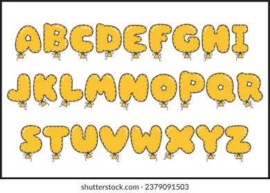 Handcrafted Birthday Party letters color creative art typographic design