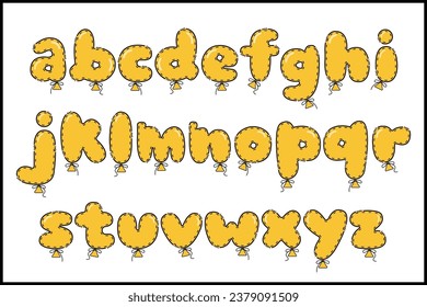 Handcrafted Birthday Party letters color creative art typographic design