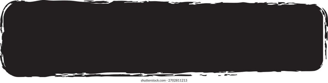Borde de textura de pincel artesanal perfecto para Diseños creativos minimalistas
