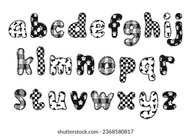 Handcrafted Chess letters color creative art typographic design