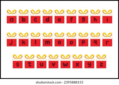 Handcrafted Christmas letters color creative art typographic design
