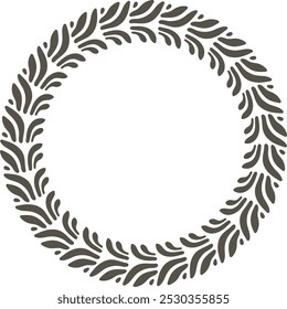 Handcrafted Circular Leaf Ornament Design for Sophisticated Creations