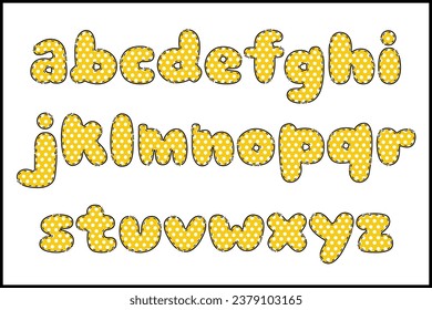 Letras de puntos artesanales color arte creativo diseño tipográfico