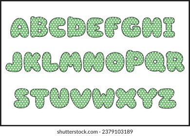 Handcrafted Dots letters color creative art typographic design