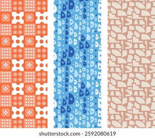 Handcrafted Ethnic Seamless Pattern Inspired by Traditional Tribal Art
