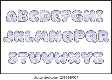 Handcrafted Fairy Tale letters color creative art typographic design