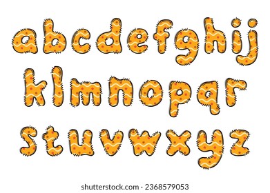 Letras de otoño artesanales color arte creativo diseño tipográfico
