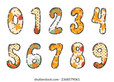 Diseño tipográfico de arte creativo de color de otoño artesanal