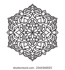 Handcrafted Floral Mandala Pattern with Intricate Detailing