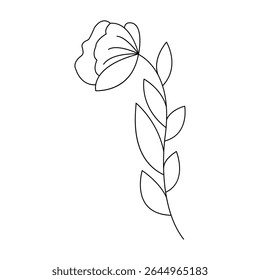 Handcrafted flower trace mandala coloring book page