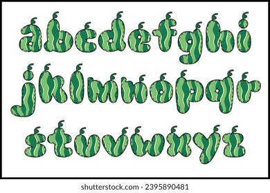 Handcrafted Fresh letters color creative art typographic design