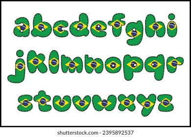 Handcrafted Geography letters color creative art typographic design