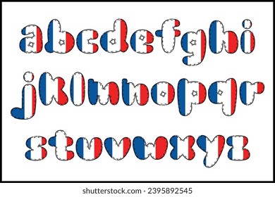 Handcrafted Geography letters color creative art typographic design