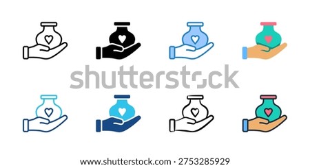 Handcrafted Goods icons set multiple style collection. Editable stroke 
