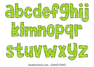 Handcrafted Halloween Party Letters. Color Creative Art Typographic Design