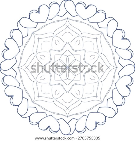 Handcrafted intricate circular mandala design