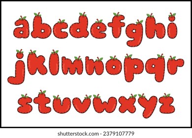Handcrafted Juicy letters color creative art typographic design