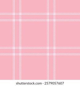 Handcrafted light pink plaid for textile prints