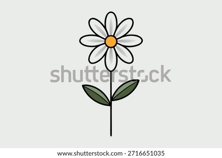 Handcrafted lotus flower vector artwork with smooth clean lines
