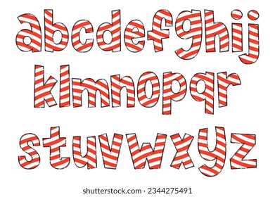 Handcrafted Merry Christmas Letters. Color Creative Art Typographic Design