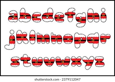 Handcrafted Merry Christmas letters color creative art typographic design