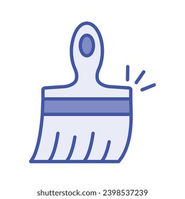 Handcrafted modern flat vector of paint brush, customizable icon