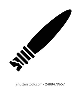 Handcrafted modern flat vector of paint brush, customizable icon