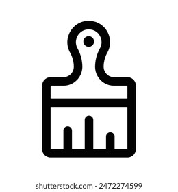 Vector moderno hecho a mano del pincel de la pintura, icono personalizable