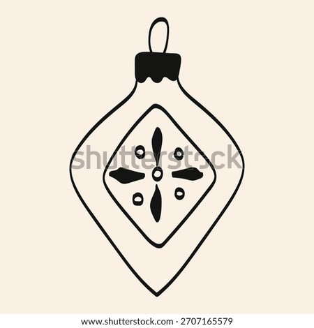Handcrafted ornament featuring geometric design suitable for holiday decorations and festive celebrations